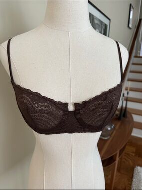 Calvin Klein Brown Lace Underwire Bralette